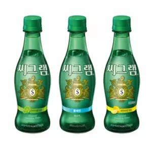 씨그램 350mlx12펫 (라임.플레인.레몬향)탄산음료 음료 후식 페트 트씨 자판기 톡쏘는 에이드