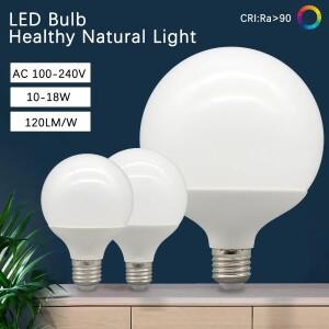 에너지 절약 글로벌 라이트 램프 앰플 LED 화장대 전구 E27 10W AC 220V 110V G80 G95 G120 1-6 개