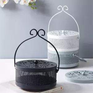 엔틱 스타일 실외 캠핑 다용도 구멍 모기향 받침대연소기 감성 휴대용 용품 장모기 거치대 틱용품 틱소품