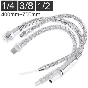 스텐주름관 파이프 배관 400-700mm 쿨링 12 14 38인치 금속 물 오일 튜브CNC 기계밀링용 원형 노즐