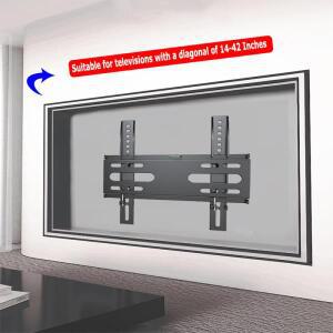 일반적인 14-42인치 LED LCD 플라즈마 평면/곡선 TV용 호환 벽걸이최대  200X200 공간 절약형 범용 호환 브