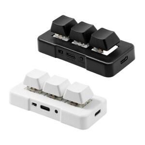 3키키보드 매크로 이북리더기 리모컨 클립 매크로키보드 블랙 2키 단축키 백라이트