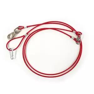 강아지 양고리 와이어줄 6mm 1P 줄꼬임 멀티 리드줄