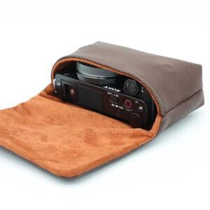 카메라 보관 가방 휴대용 호환 케이스 주머니 내부 11x7x4cm Sony ZV1 LX10 RX100 바디 Canon G7X III 용