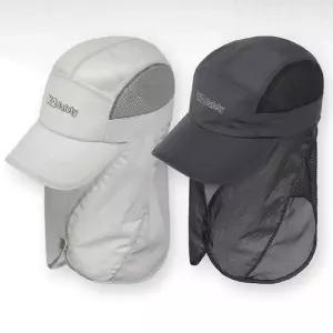 낚시 등산 햇빛차단 메쉬 차양 캠프캡 모자 막모자 플랩 산악회선물 사파리 정글 캠핑 챙모자 여름 방수 단