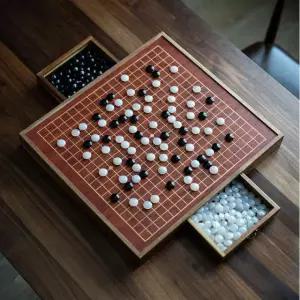 기원 바둑판 세트 바둑돌 체스판 원목바둑판 바둑 장기판 대형 정통 선물 장기