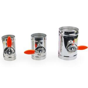 호환 스테인레스 201 수동 댐퍼 밸브  에어 덕트 벤트  63  76  80  100  125  150/200mm  4  5  6/8 인치