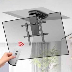 천장 TV 전동 브라켓 브래킷 시청각실 모니터 거치대 32 75인치 텔레비전 가로봉