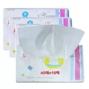 여행용티슈 40매 10팩 휴대용 자동차비치 화장지용화장지 다용도 용화장지 간편 차량 고급 가방속 개인