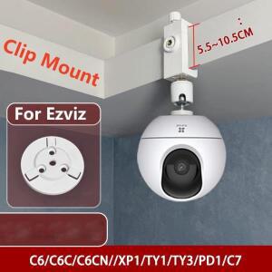 360 ° 회전 없음 펀칭 클립 마운트 EZVIZ 스마트 카메라 모니터 홀더 홈 마운팅 용 호환 웹캠 스탠드