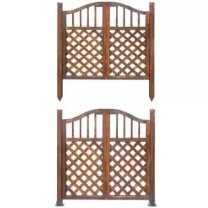 주택 대문 나무 부식 시골집 도어 농막 마당 나무대문 전원 정원 목재 울타리 울타리휀스