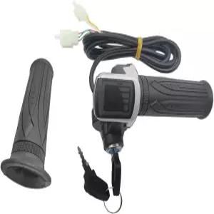 전기 자전거 스쿠터 트위스트 스로틀 그립 키 잠금 기능이 있는 48V LCD 디스플레이