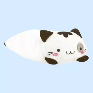 미네코 사각쿠션(소 30cm)-화이트 캐릭터 인형 겸인형 인형겸 귀여운 인테리어 인테리어용