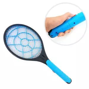 블루 투버튼 전기 모기채 파리채 해충제거 트랩모 벌레잡이 전기채 건전지채 킬러