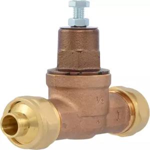 캐시 아크메 EB45 압력 조절 밸브 더블 유니온 1/2인치 스웨트 메탈 탑 60 PSI PVA08M-DUSW-60