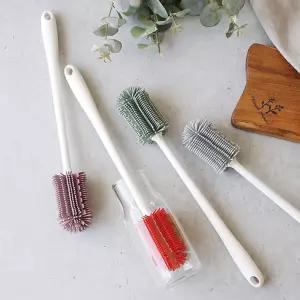 실리콘 병솔 국산 물닦는 텀블러 세척솔 브러쉬 실리컨 실리 용품 보온 좁은 좁은입구