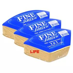 FINE 커피필터 1X1 100매 3세트 1인 2용여과지 핸드드립용품 추출