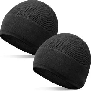 남성용 대나무 경량 해골 모자 비니 부드럽고 편안한 수면 시계