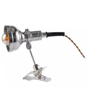 빈티지 집게조명 램프 책상 무드등 인테리어 독서등 등 버튼스위치 엔틱 사호두나무집게등