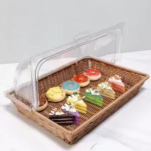 푸드커버 대형 음식 진열대 빵 덮개 베이커리 제과점 디저트 빵덮개 플랩 사각 빵뚜껑 보관