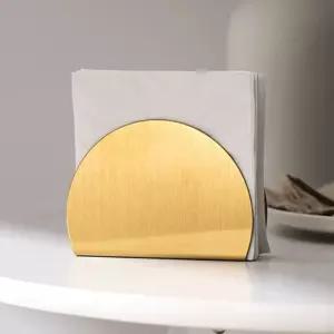 스테인리스 반원형 냅킨 홀더 케이스 수납 테이블 식당 선반 넵킨 네프킨 스텐