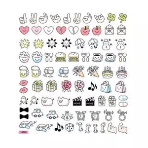 조인컴퍼니 이모티콘 스티커 3종 세트장식 꾸밈 문구 데코 소품 꾸미기 수첩꾸미기 다이어리 표정