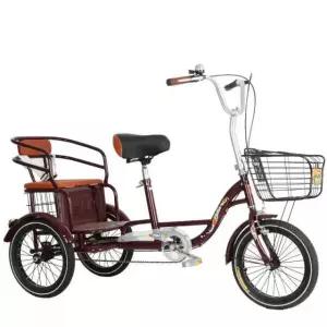 어르신자전거 스쿠터형 삼륜 바구니 자전거 세발 어른용 중년 인력거 세발자전거 출퇴근