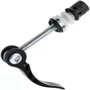 검은색 자전거 퀵 릴리스 클램프 5.0mm x 2.36인치 접이식 안장 시트 포스트 산악 캠 레버 볼트 편리한