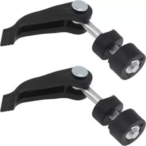 SMGDA 2 PCS 시트 포스트 퀵 릴리스 핀 자전거 클램프 M6 바인더 볼트 절단기 잠금 나사 플라스틱 블랙