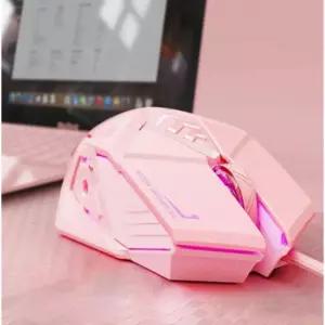 게임용 광속도 게이밍 핑크 마우스 사무실 핑크색 프로 키보드 기계식