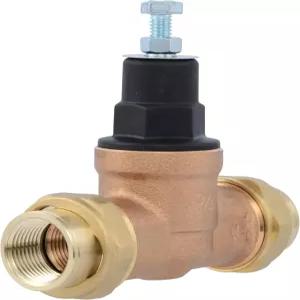캐시 아크메 EB45 압력 조절 밸브 더블 유니온 3/4인치 NPT 여성 폴리 탑 60 PSI PVA16P-DUTH-60 황동