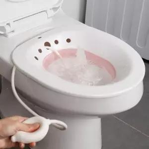 가정용 접이식 좌욕기 수동 펌프 임산부용 편안한 비데 용좌 수동좌 휴대용 여성전 실리콘