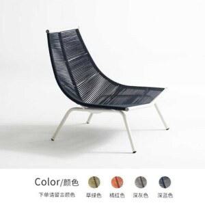 북유럽 야외 의자 소파 라탄체어 수영장썬베드 접이식 디자이너 모듈 벤치의자 풀빌라 단철