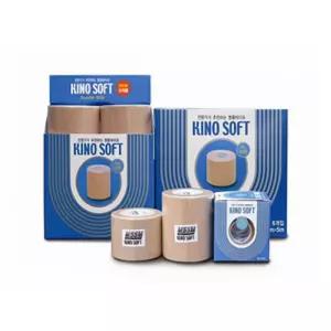 MSSM 키노 소프트 면 테이프 베이지 7.5cm 테이핑 보호대 발목 다용도 엠보싱 탁구채태 탁구채 고정