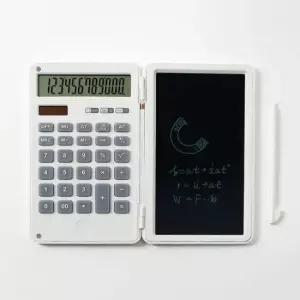 [문구] 휴대용 전자 메모패드 계산기 화이트
