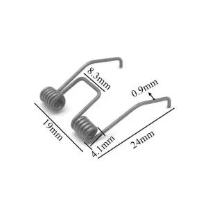 인장스프링 19x24mm 전기 머리 깎기 교체 스프링 강철 이중 비틀림