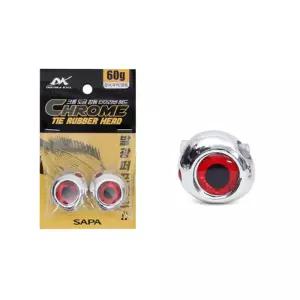 더블킬 크롬 도금 타이라바 헤드 60g 빅아이 큐빅 참돔 참돔용 하드베이트