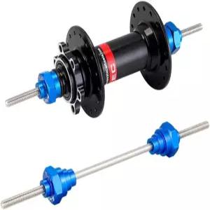 XBERSTAR 자전거 휠 트루잉 스탠드 스루 액슬 어댑터 12/15/20mm 프리허브 공구(BLUE)