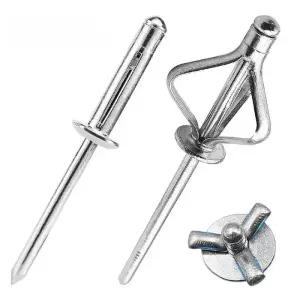 리벳못 리베트 50개 알루미늄 Trifold 블라인드 리벳 차량용 팝 구조 확산 전구