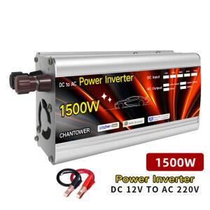 인버터 12v 220v 태양 광 500W 1000W 1500W 2000W 휴대용 전압 변압기 자동 충전기 변환기 자동차 전원