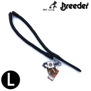 [반려] 통가죽 블랙 013L 리드줄 PSK 꽈배기 L