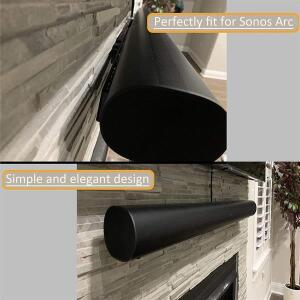 348Q 사운드바 스피커 스탠드 SONOS Arc용 호환 벽걸이 브래킷  아크릴 바 1피스 벽 브래킷검은색