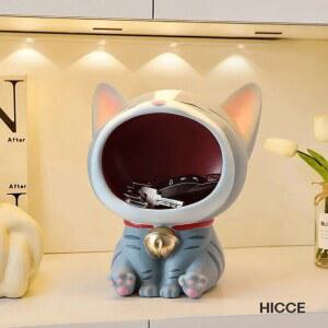 고양이 차키 열쇠 보관 분실 가죽 애완 차량 애완동물을 애완동물 키체인 본토 케이스