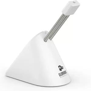 영광스러운 게이밍 마우스 번지 - 유연한 케이블 관리 액세서리 흰색