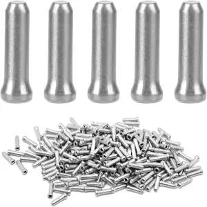 서핑 터틀 자전거 케이블 엔드 캡 400PCS 실버 양극 산화 알루미늄 합금 브레이크 라인 파이프 내부 커버