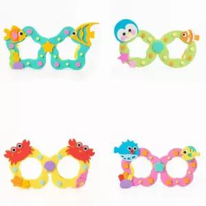 열대어 꽃게 복어 펭귄 여름 EVA스티커 안경 만들기 5인 유치부 오감발달 신나는