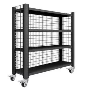 철제 앵글 창고용 물류센터 대형 이동바퀴 메탈선반 조립식 경량랙 진열대 틈새 거실