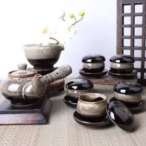 [무료배송] 이천도자기 이중시유 5인 다기 풀세트 전통 찻잔