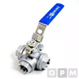 SJ 스텐삼방볼밸브 20A 배관용품 배관부속 배관부품 밸브