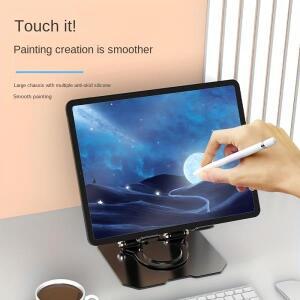 360 ° 회전식 태블릿 스탠드 조정 가능한 접이식 데스크탑 홀더 4.7-12인치 IPad 호환 Pro/Air/Min 노트북